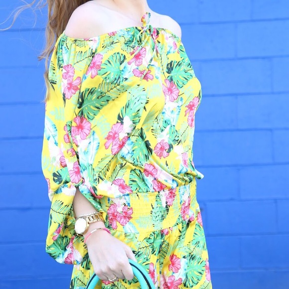 Vibrant tropical romper - Picture 2 of 3